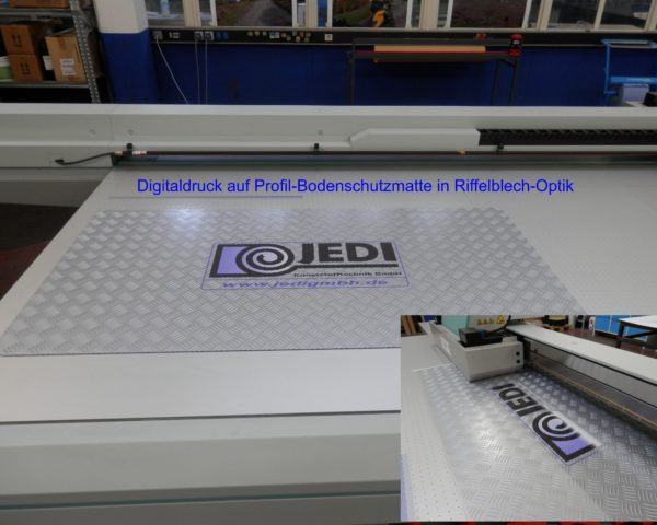 Bodenschutzmatte Riffelblechoptik